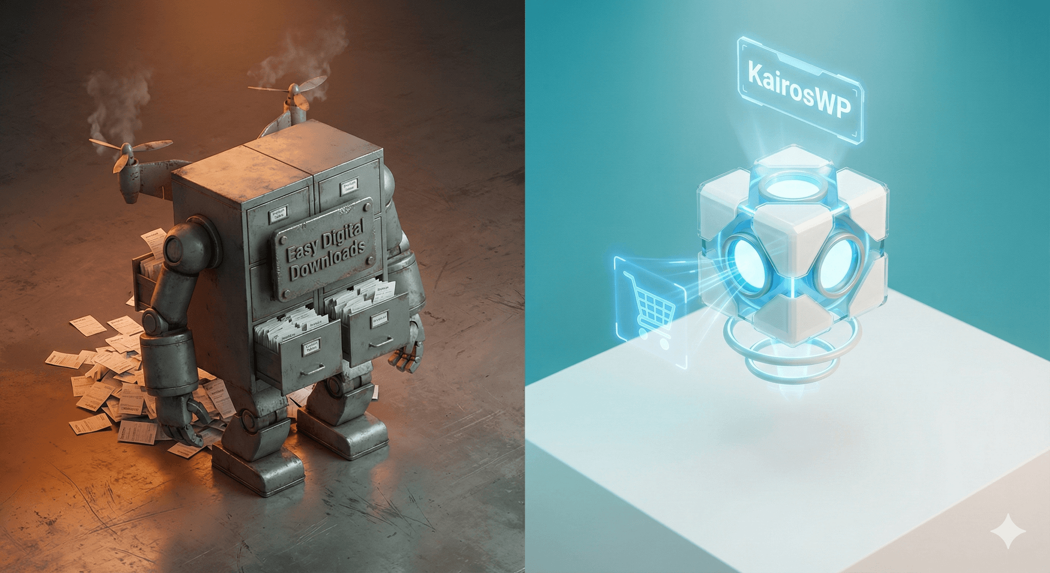 Easy Digital Downloads vs KairosWP: Why 'Custom Tables' Won't Save Your Server