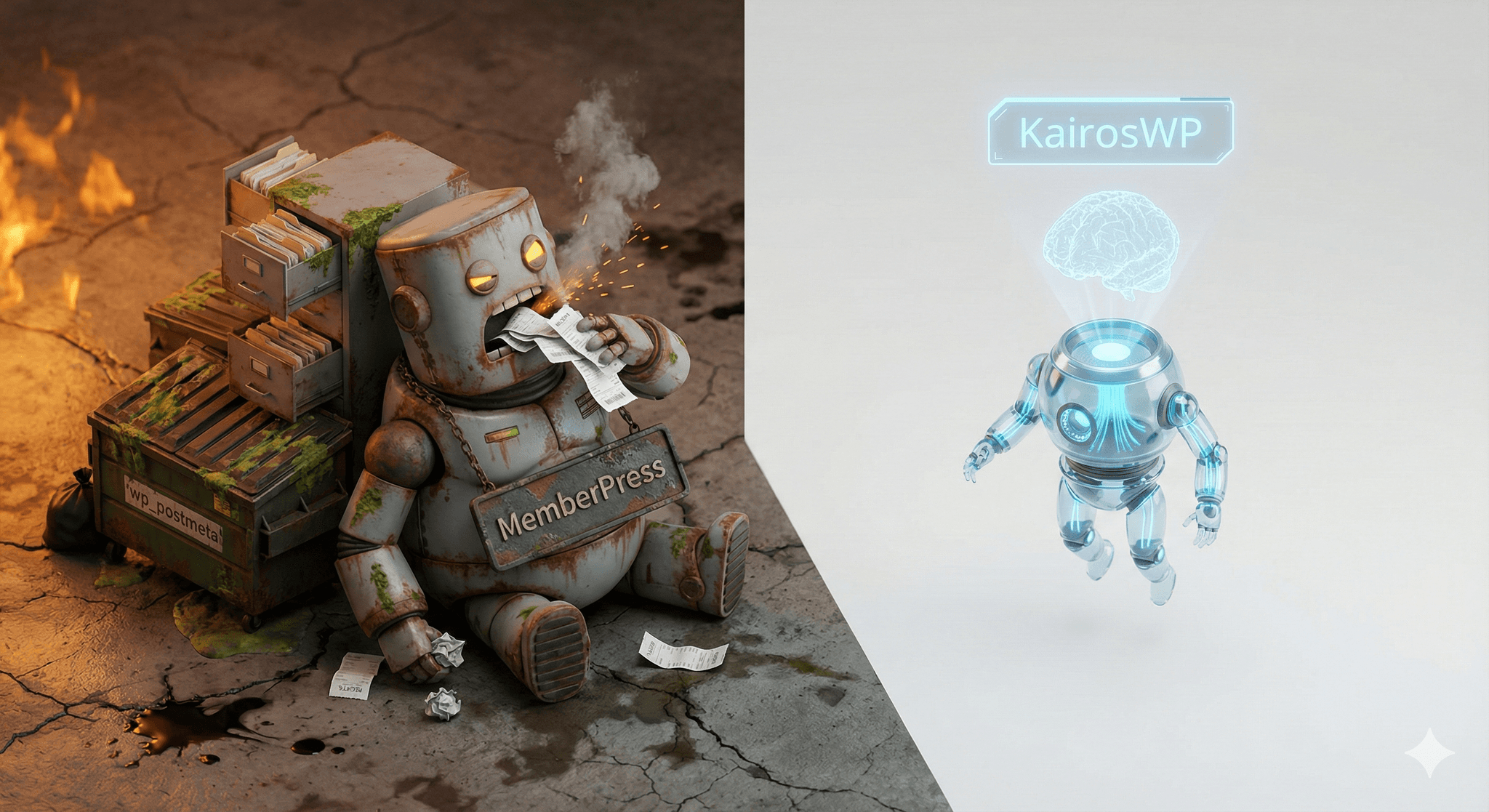 KairosWP vs. MemberPress: Stop paying rent for database bloat