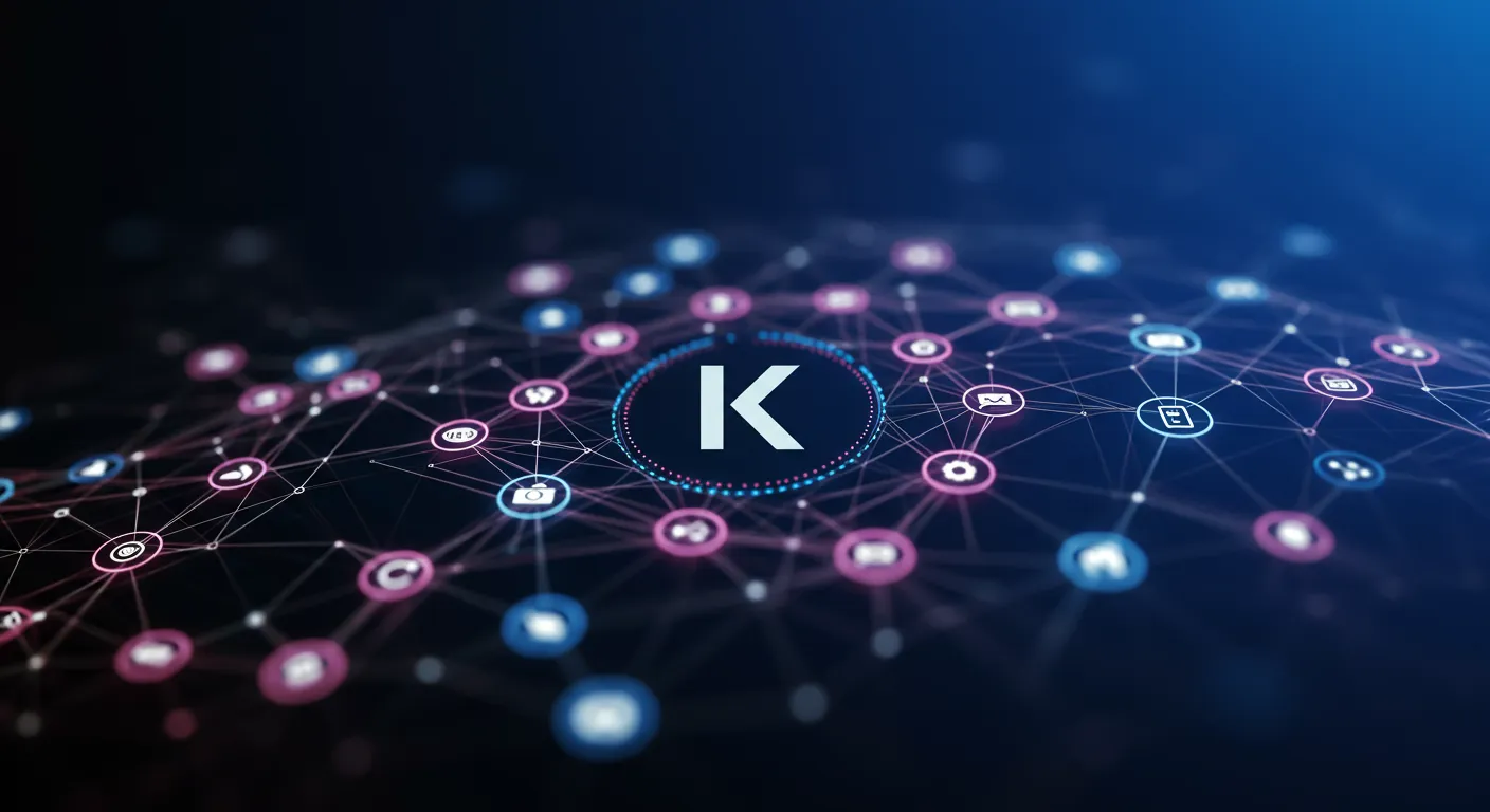 Network of connected nodes symbolizing community and monetization opportunities with Kairos WP.